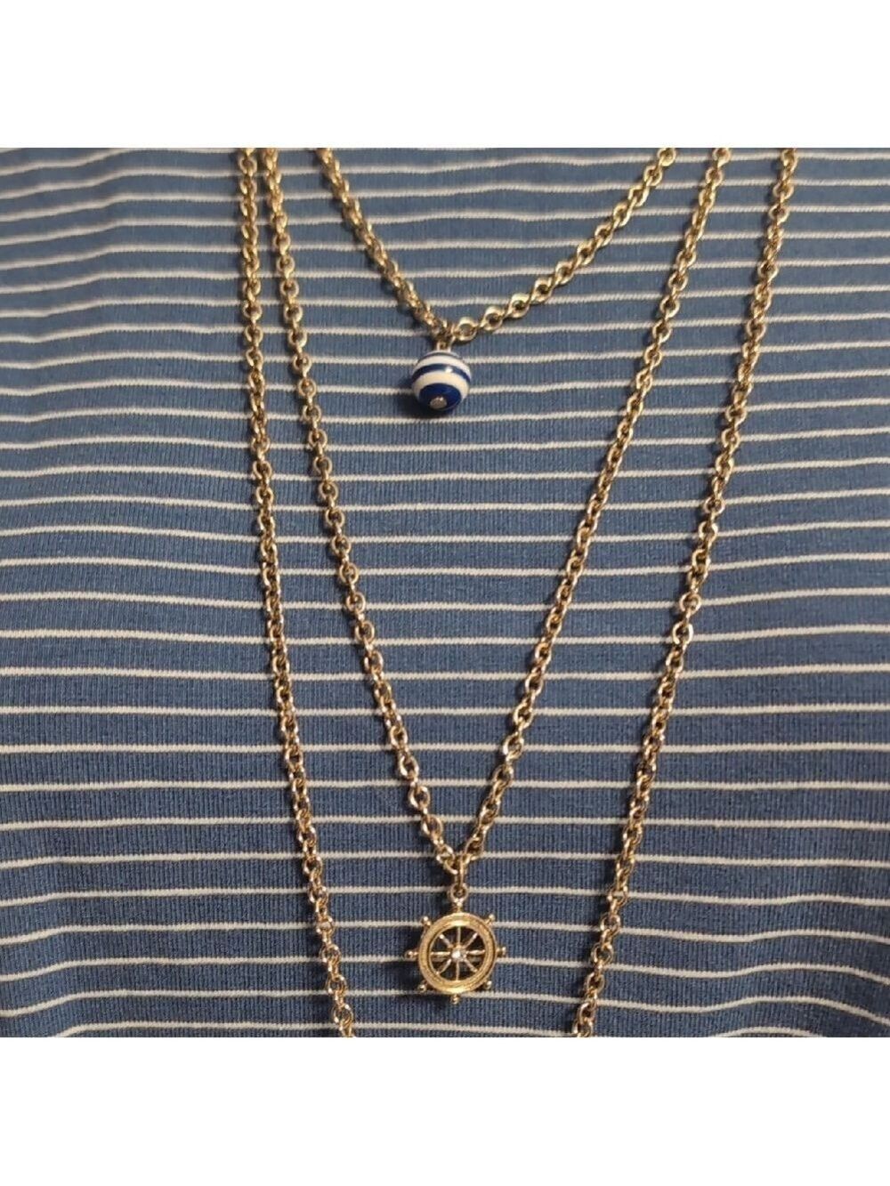 Charming Charlie Nautical Necklace with Tassel - Picture 5 of 7